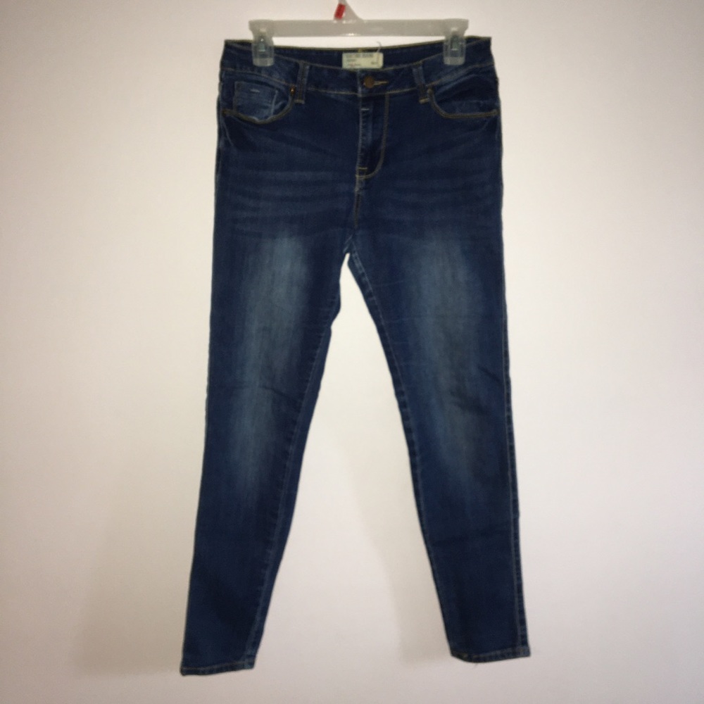 Plain blue jeans
